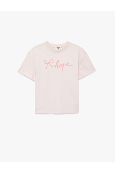 Koton Girl'S Pink Cotton T-Shirt
