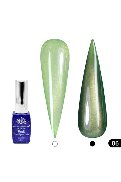 global fashion Set de 3 unități: Ojă semipermanentă ochi de pisică Fruit 11D ...