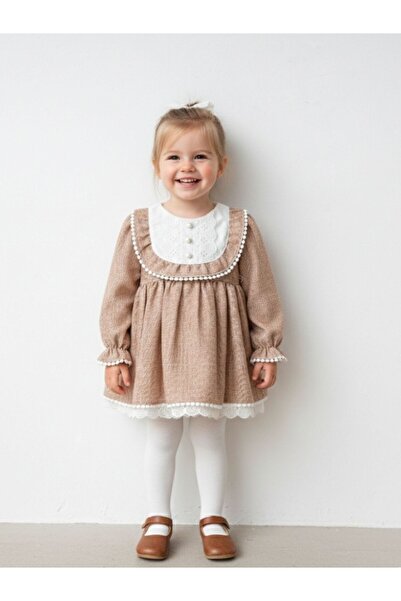 Cherrys Bebek MONALİSA KIZ BEBEK ELBİSE