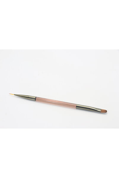 global fashion Set de 6 unități: Pensulă pentru decor unghii dublă, (scurtă 9...