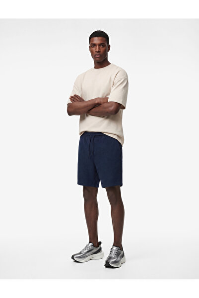 Koton Men'S Navy Drawstring Shorts
