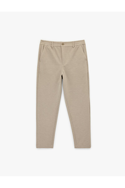 Koton Men'S Beige Chino Trousers