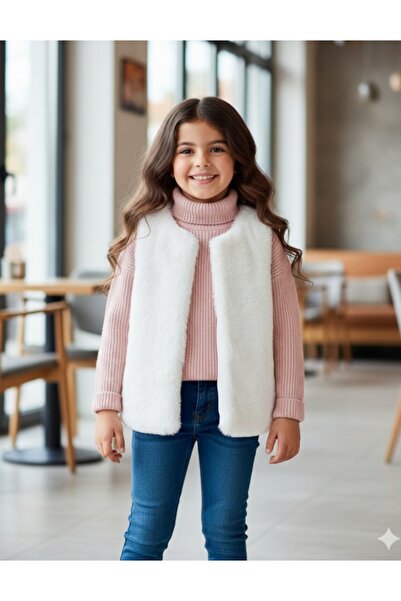 BEGONYA BEBECE KIDS Girls' Plush Vest 6/9 Years