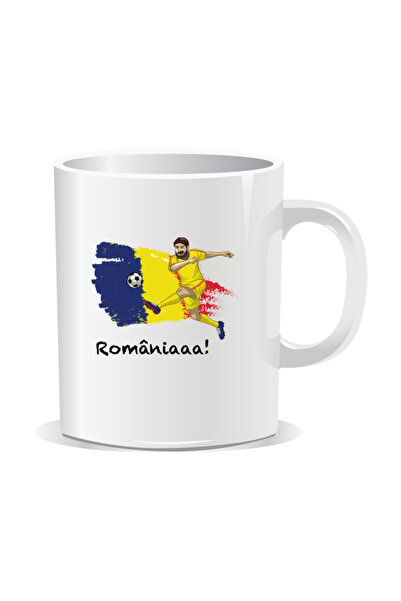 OEM Personalized mug with messages for Romania fans, Romaniaaa