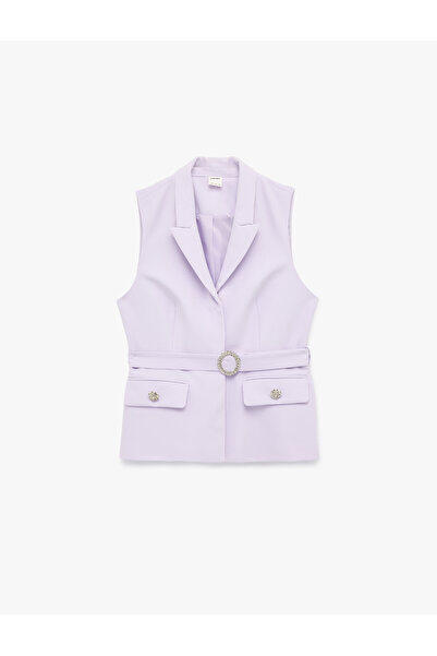 Koton Women'S Lila Long Blazer Vest
