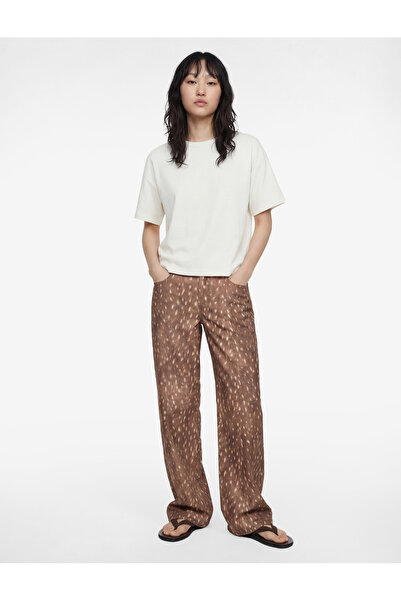 Koton Women'S Ecru Teenage Tshirt Ss