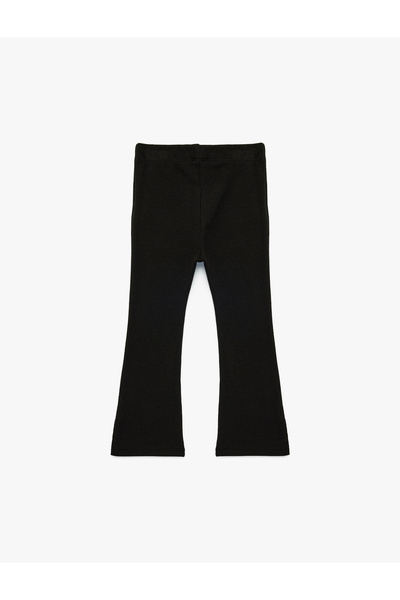 Koton Baby Girl'S Black Flare Leggings