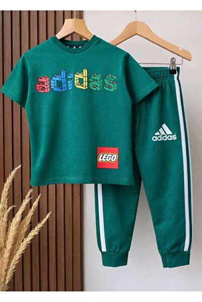 Alvadonna SET UNISEX DIN DOUĂ PIESE CU MODEL SCRIT PE FAȚĂ