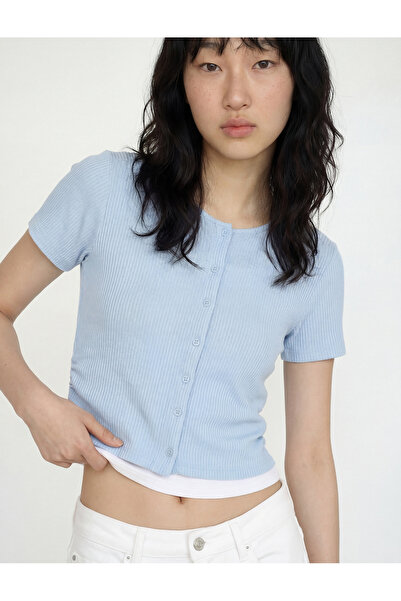 Koton Women'S Blue Teenage Cardigans