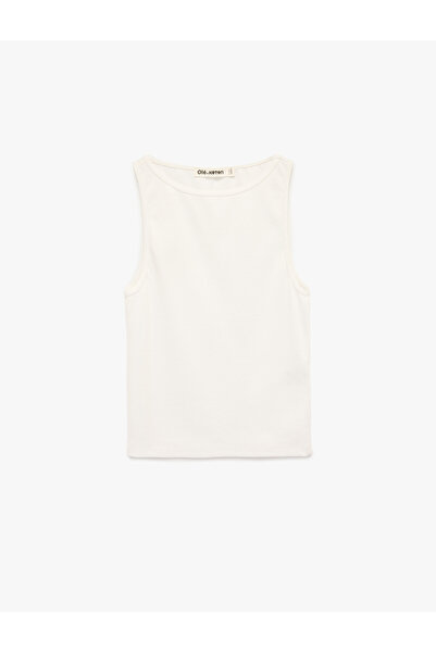 Koton Women'S Ecru Sleeveless Tank Top