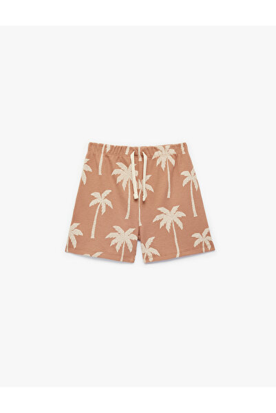 Koton Baby Boy Brown Design Cotton Shorts