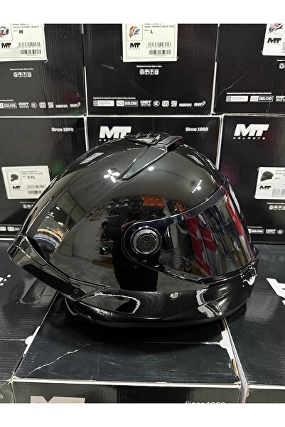 MT Helmets Mt Thunder 4 sv Pure Siyah kask (şeffaf vizörlü biçimde) gönderile...