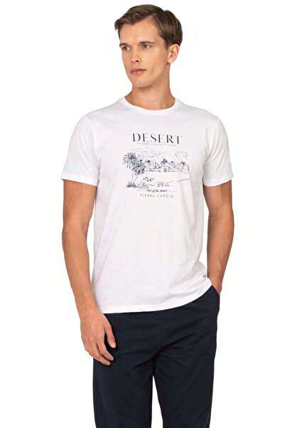 Pierre Cardin Cotton, Men's T-Shirt & Pajama Set, Desert Print, Short Sleeve,...