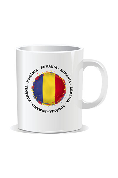 OEM Personalized mug with messages for Romania fans, Romania seven times
