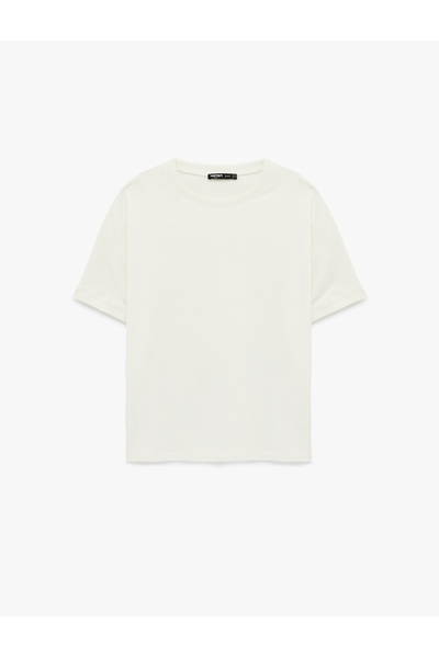 Koton Men'S White Oversized T-Shirt
