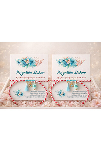 Classybyvega 2’li Turkuaz Taş Detaylı Marteniçka Bileklik