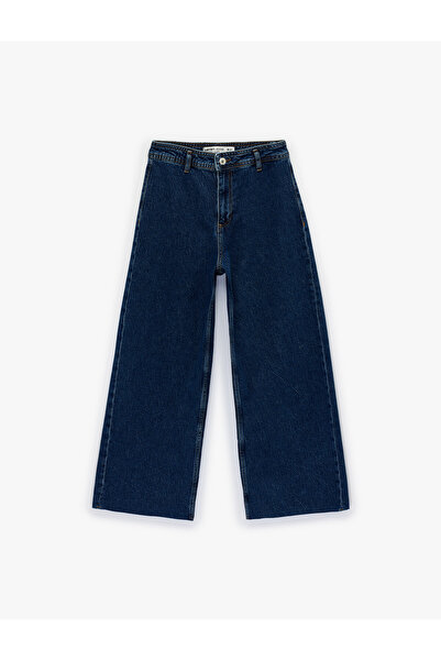 Koton Women'S Dark Indigo Culotte Jeans