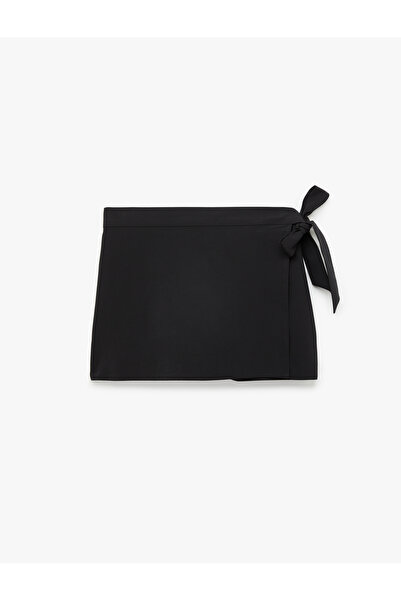 Koton Women'S Black Mini Skort