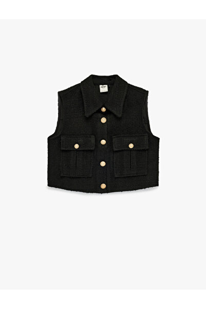 Koton Women'S Black Sleeveless Vest