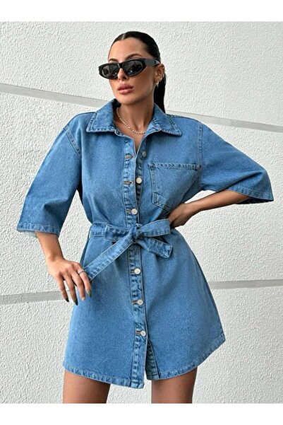 KENE JEANS KRATKA TRAPER HALJINA SA KAIŠOM I POTPUNIM ZAKRIVANJEM NA DUGMIĆE