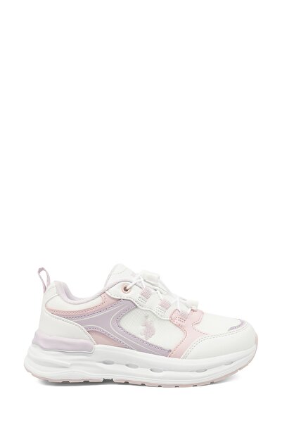 U.S. Polo Assn. SANTANA JR 6FX Beyaz Kız Çocuk Spor Ayakkabı