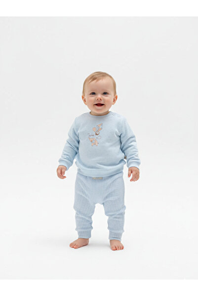 The-kid.co Baby Boy Little Dreamer Elephant Set-Blue