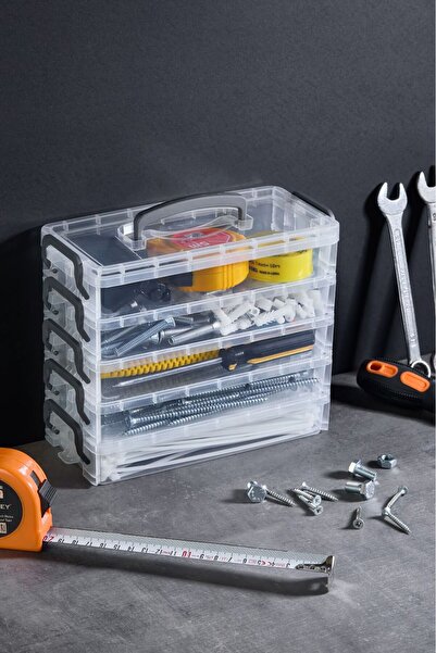 Bayev Wish 5-Tier Drawer Organizer with Lid - Multi-Purpose Storage Box