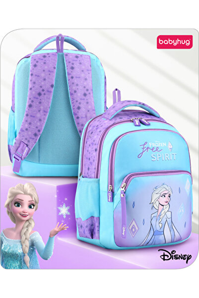 Babyhug Disney حقيبة ظهر بتصميم مستوحى من فيلم فروزن، تحتوي على 3 أقسام رئيسي...