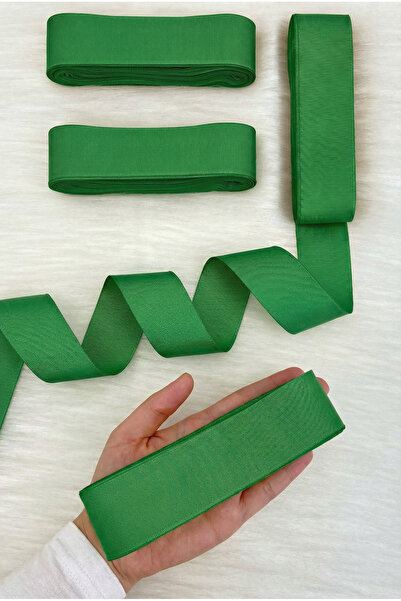 ZEYMERADE Panglică verde grosgrain 4 cm 10 metri, Bohça Çeyiz Nuntă Logodnă Z...