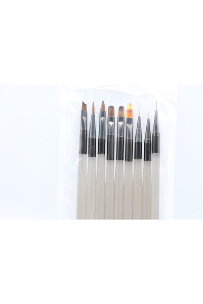 global fashion Set de 4 unități: Set de pensule pentru desen, 9 bucăți, mâner...