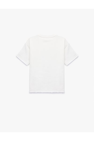 Koton Boy'S White Oversize Basic T-Shirt