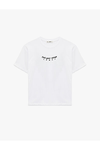 Koton Women'S Ecru Oversize T-Shirt