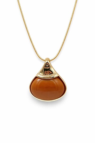 Jack Ferrero Luxury Burnt Amber Steel Necklace