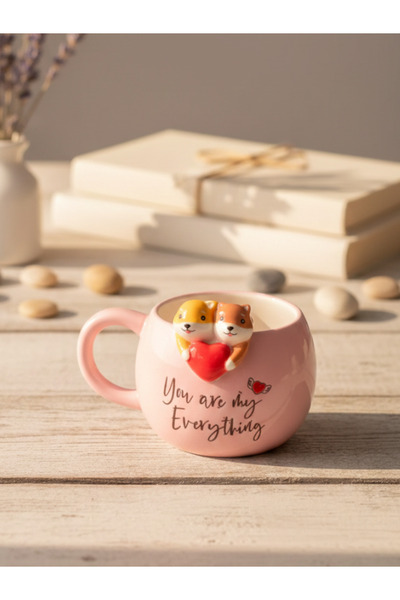 Tohana 3D Animal Hanging Lover Mug 420 ml