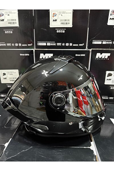 MT Helmets Mt Thunder 4 Pure parlak kask (şeffaf vizörlü biçimde) gönderilece...