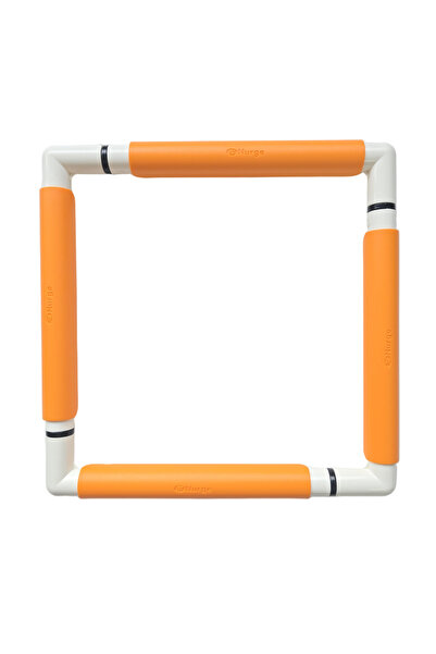 Liva Craft NURGE 29X29 سم حلقة تطريز بمشبك برتقالي