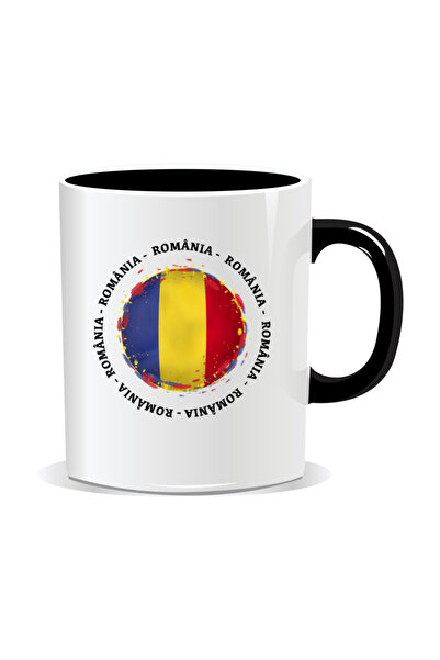 OEM Personalized mug with messages for Romania fans, Romania seven times