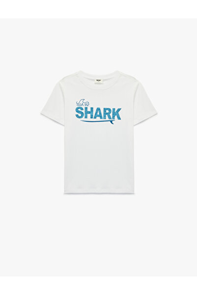 Koton Boy'S White Printed T-Shirt