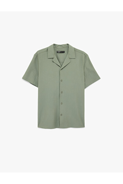 Koton Men'S Green Men'S Shirts Ss