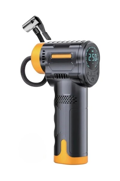 EN SİGA Kablosuz Dijital Hava Kompresörü Şarjlı Mini Lastik Şişirme Pompası L...