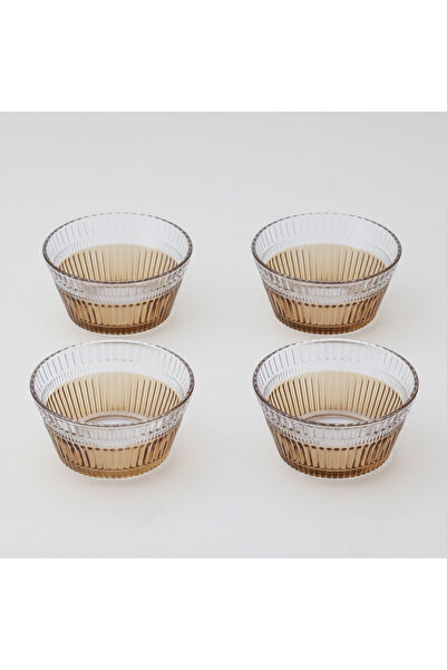 Dallaty Searving Bowl Glass Hony 4Pcs
