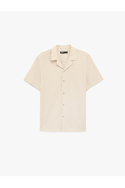 Koton Men'S Beige Men'S Shirts Ss
