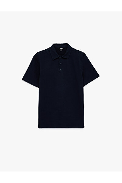 Koton Men'S Navy Polo Collar T-Shirt
