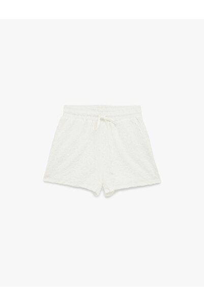 Koton Women'S Ecru Teenage Shorts