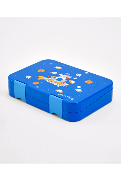 Bonfino Lunch Box, Astronaut Theme, Easy to Carry, Leak-Proof Lid, Microwave ...