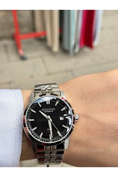 Quantum Erkek Kol Saati Otomatik Gümüş Renk 10 Atm Çelik Kordon Çelik Kasa