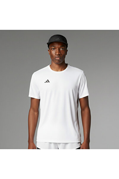 adidas Adizero Essentials Men's White Round Neck T-Shirt