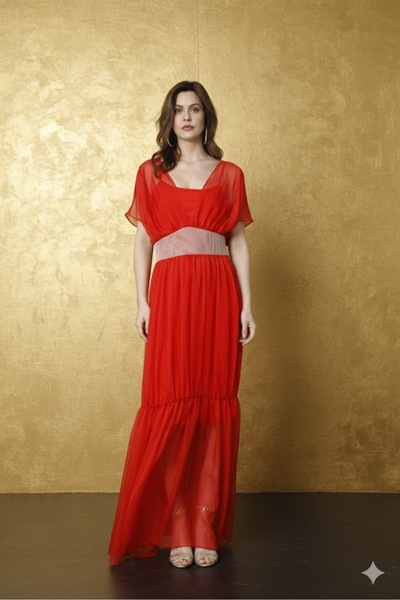 jesigne şifon elbise