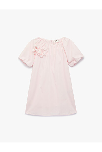 Koton فستان قطن وردي للبنات