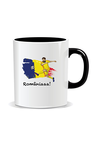 OEM Personalized mug with messages for Romania fans, Romaniaaa
